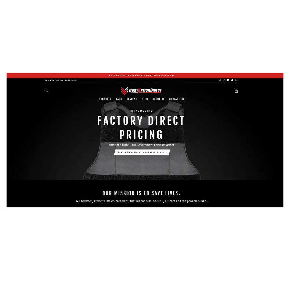 New Website Launched! - National Body Armor