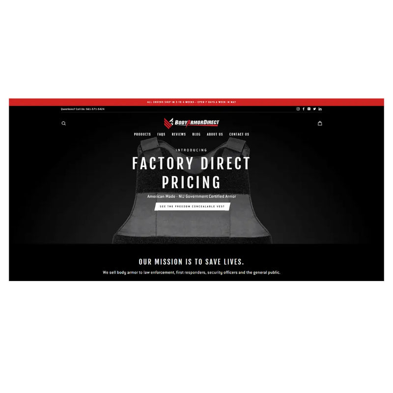 New Website Launched! - National Body Armor