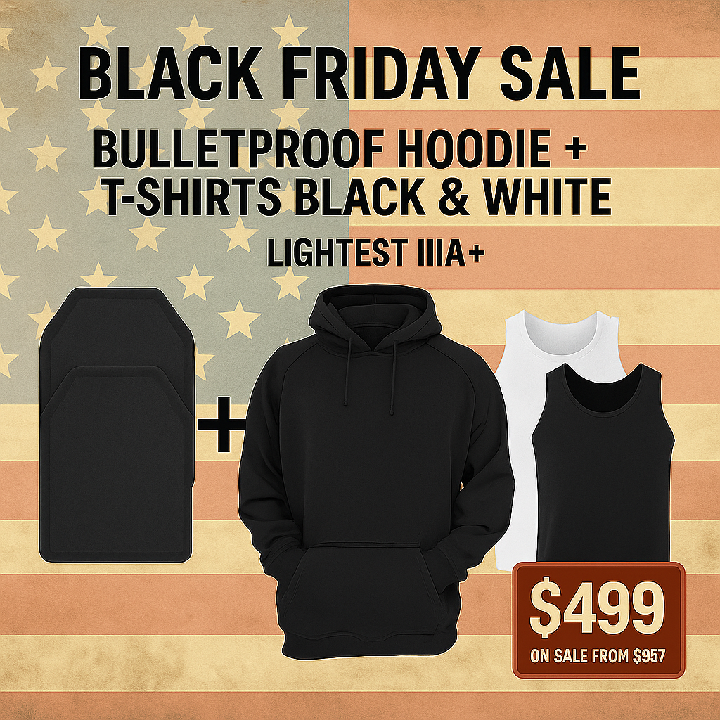 Black Friday Bulletproof Hoodie + Black & White Express Carriers