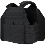 Black Plate Carrier with Cummerbund Level IV