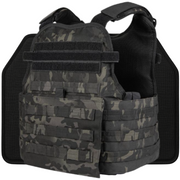 Black Multicam Plate Carrier with Cummerbund Level IV