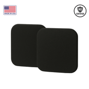 6" x 6" Mega Multi-Hit Level III+ Hard Armor Plates - Set of Two Solid Black