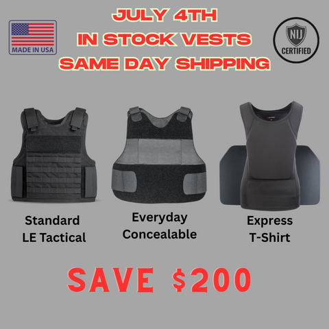 July 4th Vests - In Stock Ship Same Day